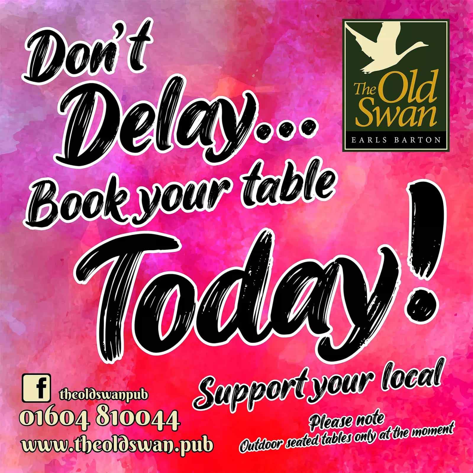 Don't delay - book today