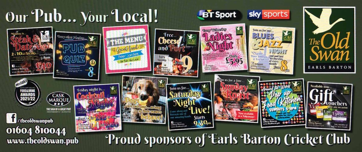 Proud Sponsors of Earls Barton Cricket Club