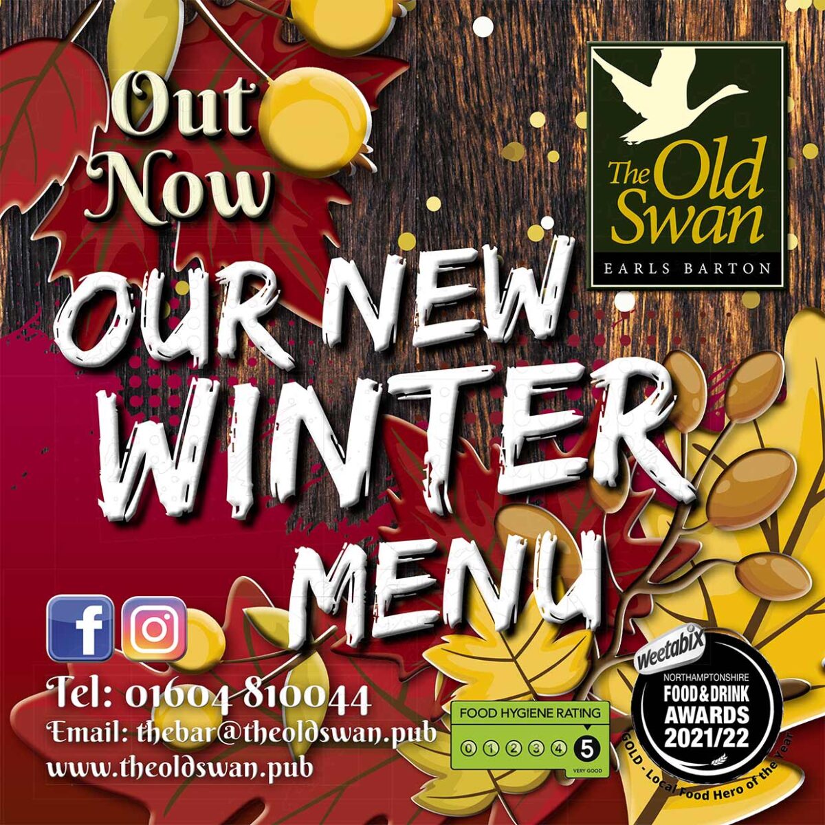 our new winter menu