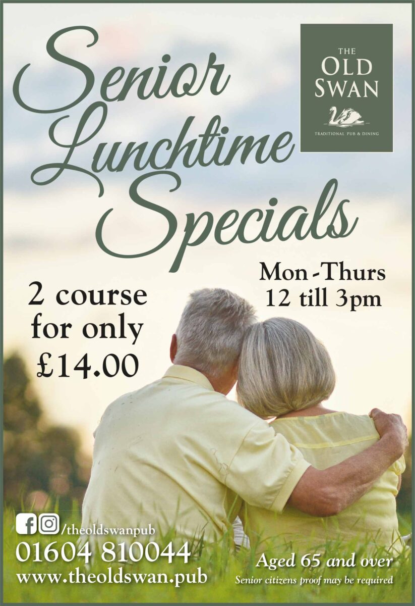 Senior Lunchtime Specials at The Old Swan