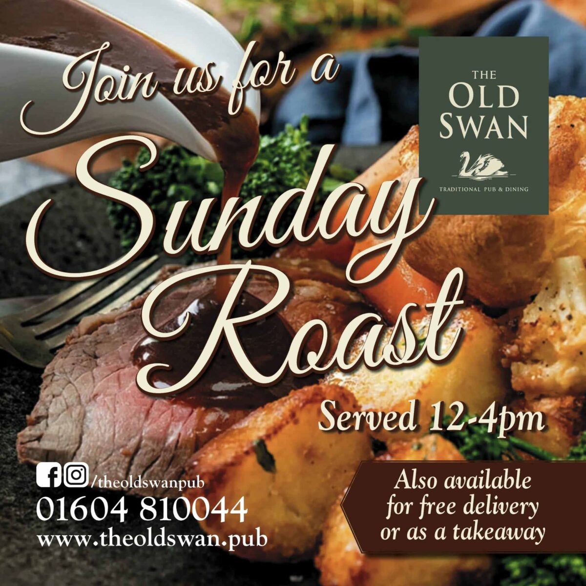 Sunday roast at The Old Swan