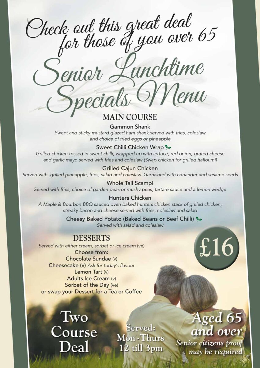 Senior Menu 2025