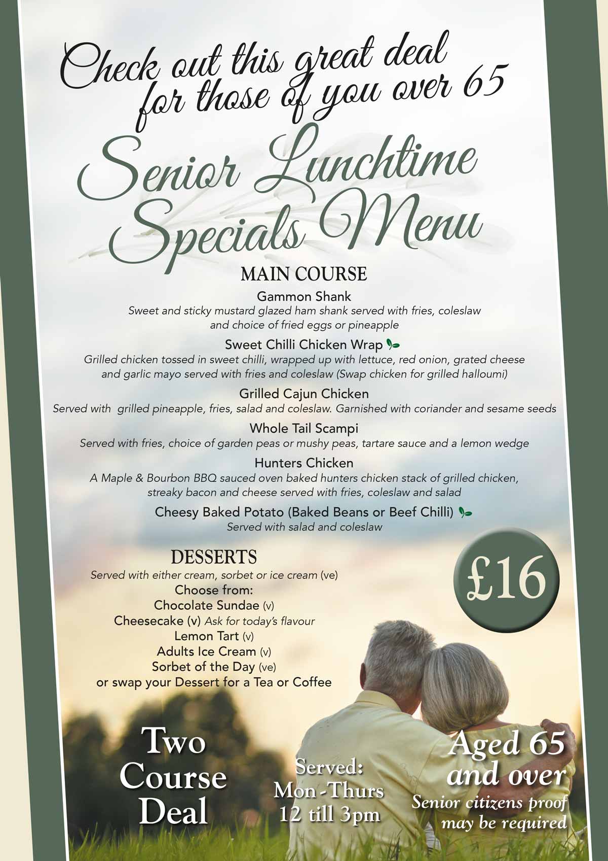 Senior Menu 2025